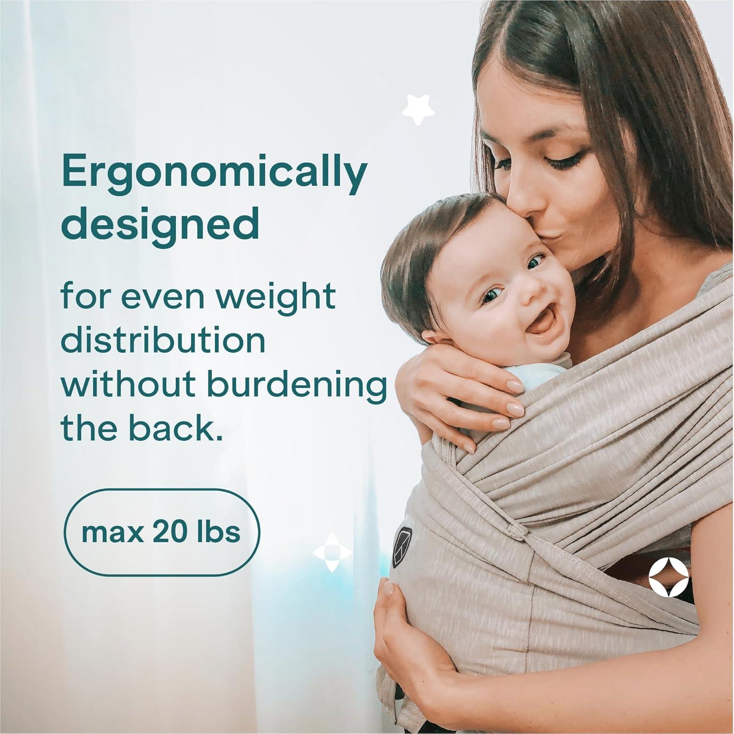 Fular Portabebés Koala Babycare Gris - Talla Única hasta 9kg