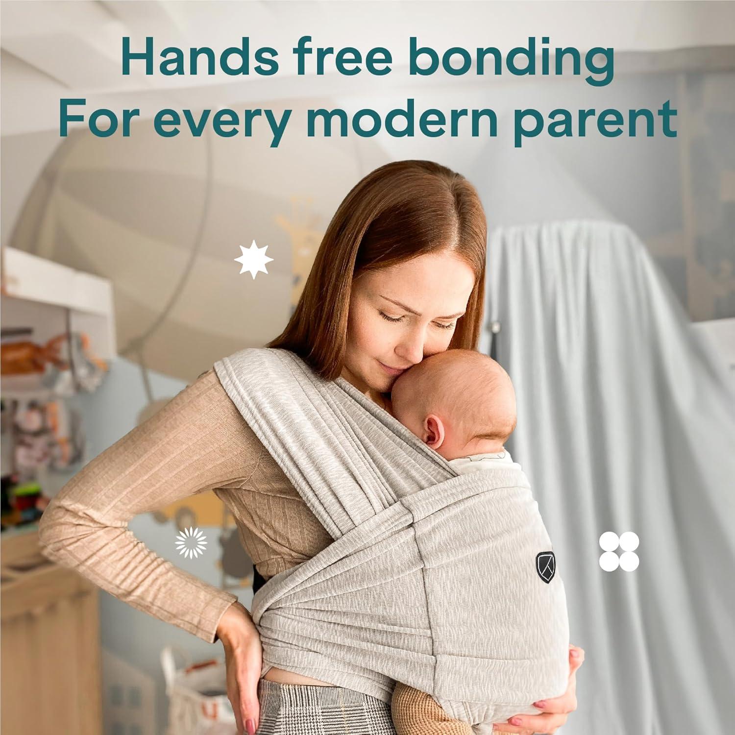 Fular Portabebés Koala Babycare Gris - Talla Única hasta 9kg