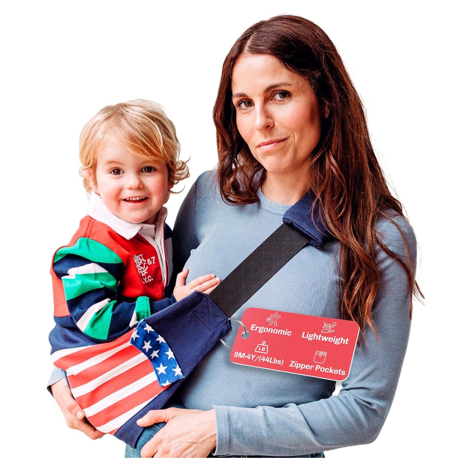 Portabebés Ajustable y Ligero Ergonomico para Niños 0-4 Años