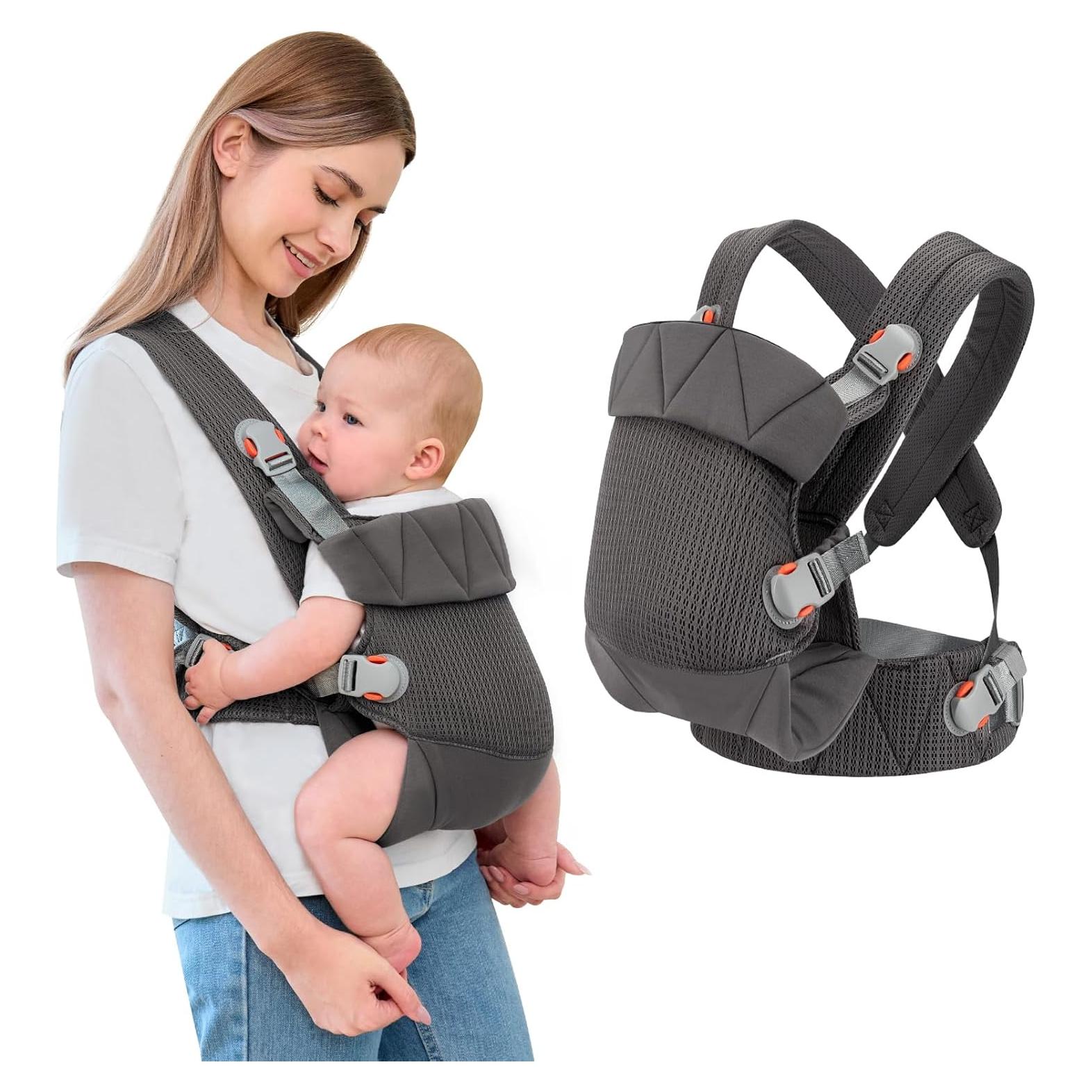 Portabebés Ergonómico IULONEE Gris Oscuro 3.2-20.4 kg