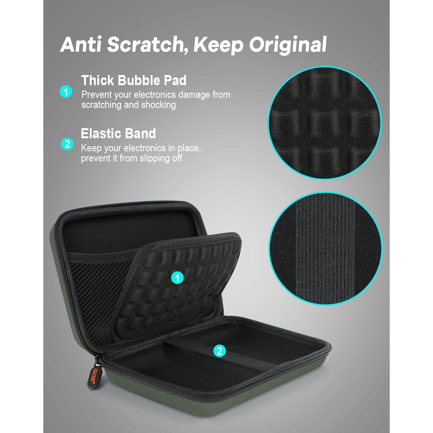 Funda Dura GLCON Verde Ejercito para Accesorios Electrónicos