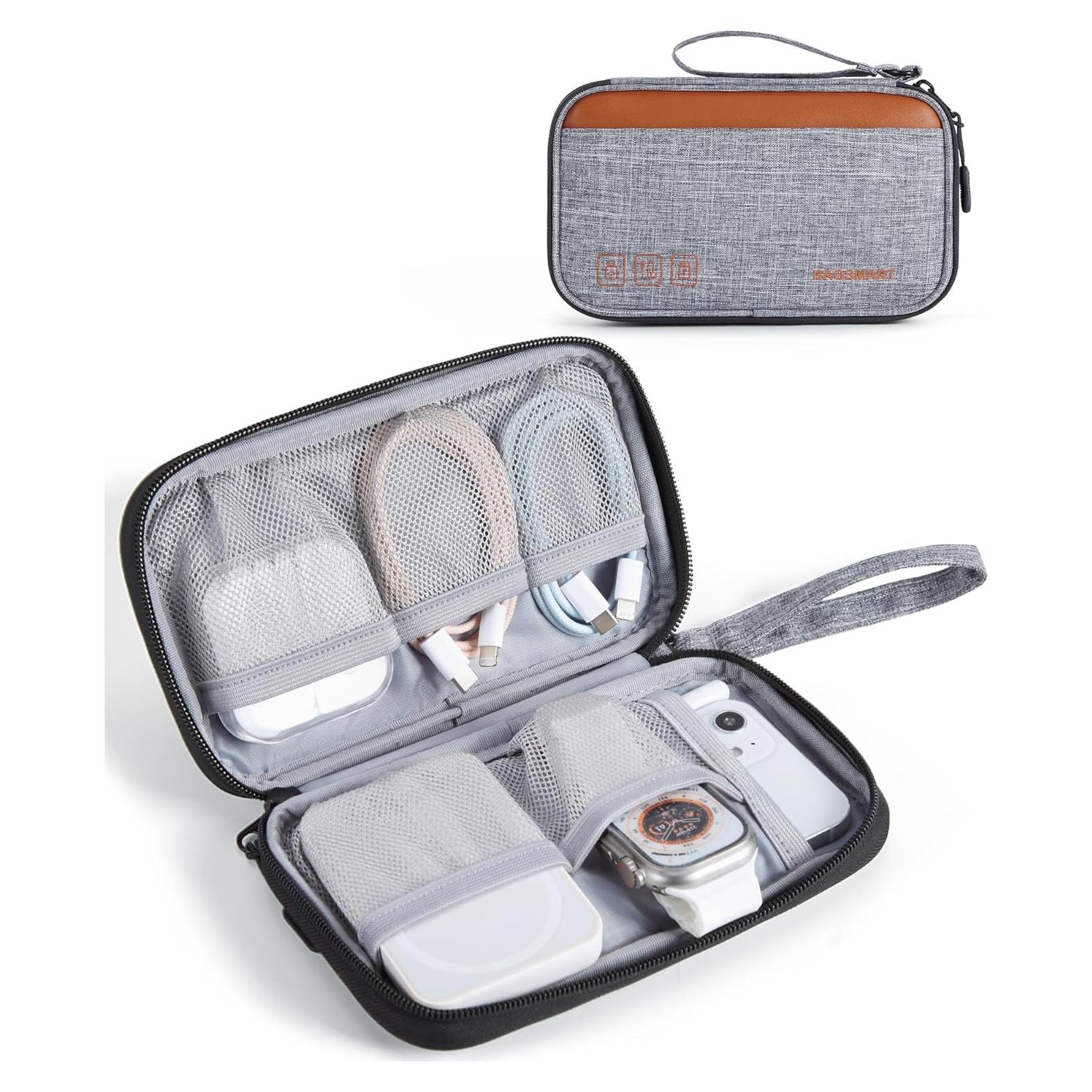Organizador de Cables BAGSMART Gris Compacto para Viaje