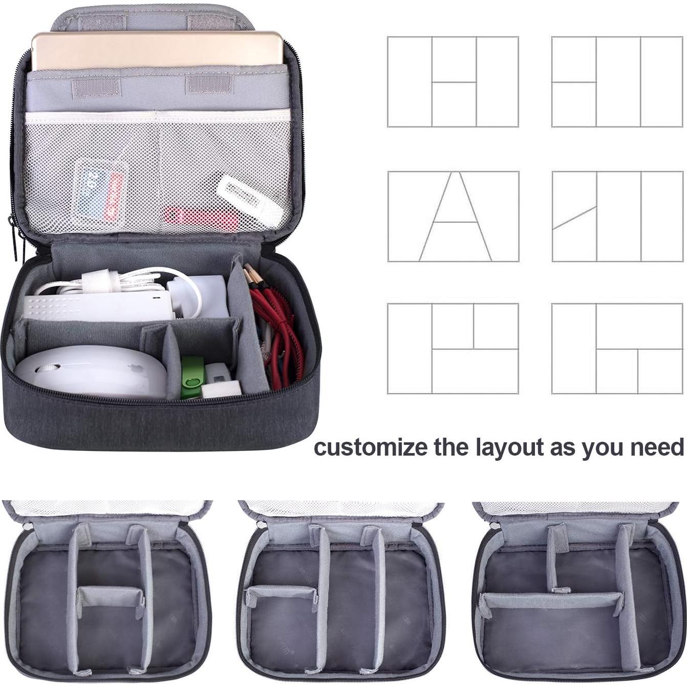 Organizador Electrónico BUBM Mediana para iPad Mini Negro