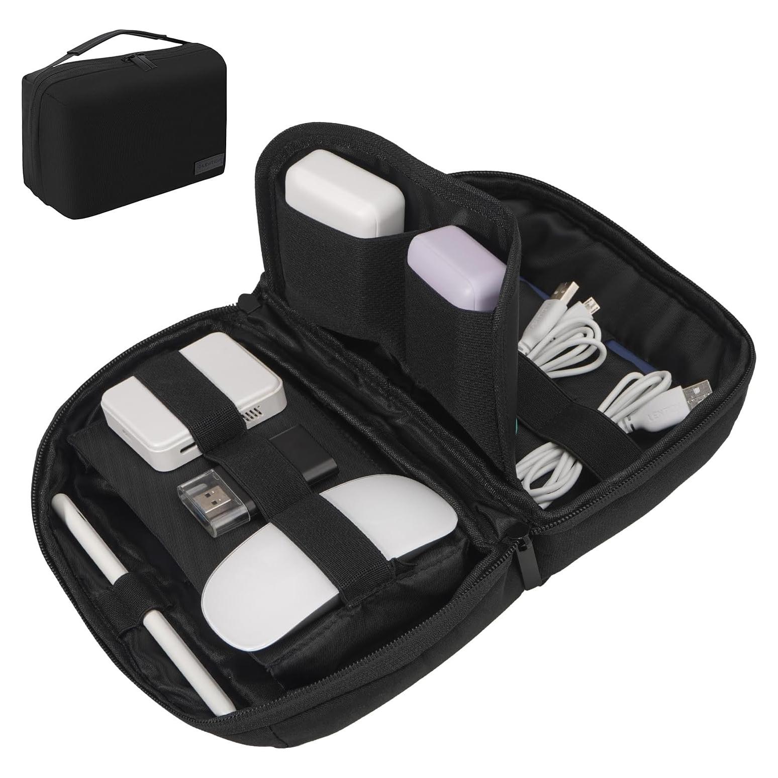 Lention Organizador de Electrónica M378 Negro Impermeable