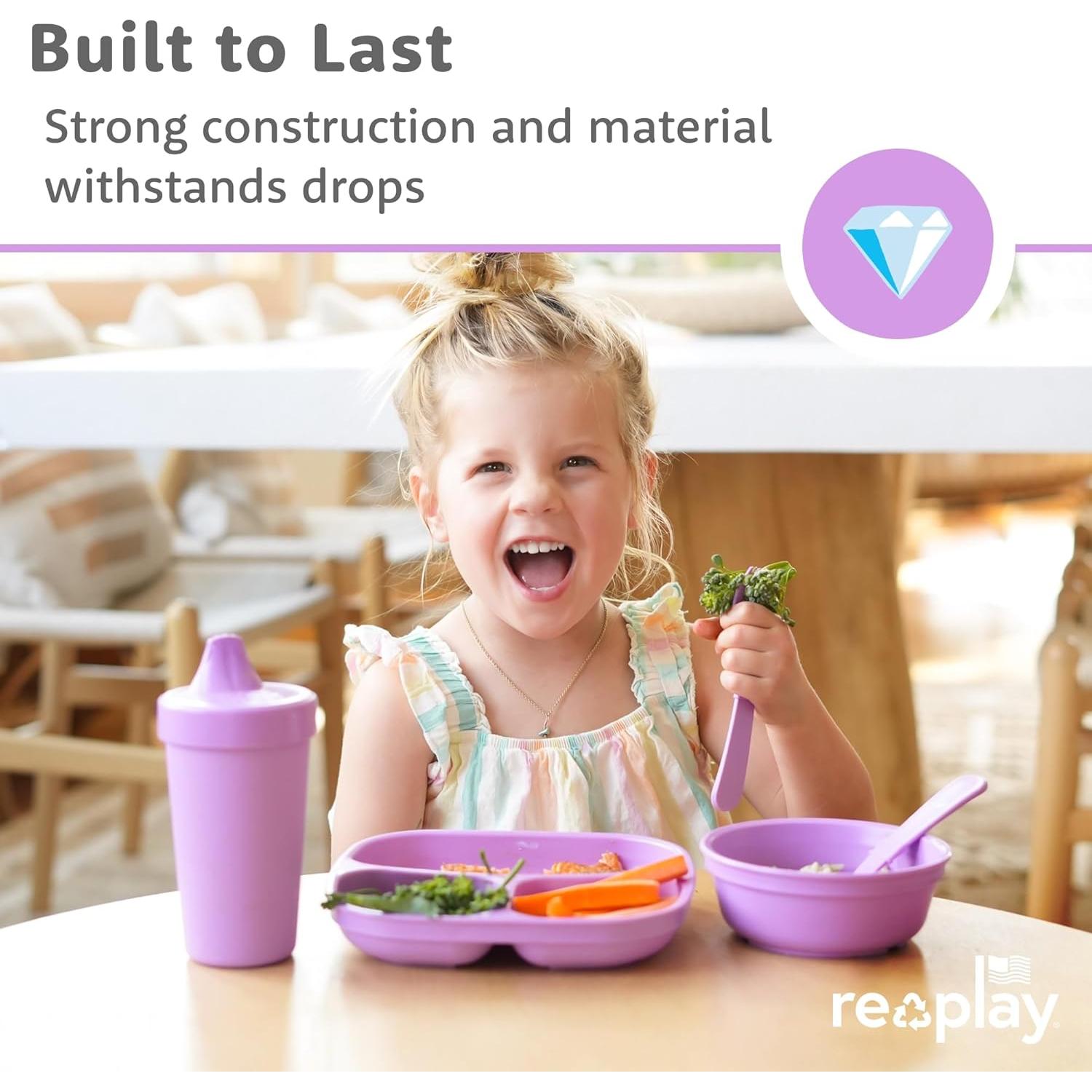 Platos Divididos Re-Play para Niños - Set de 3 - 19.1 cm - Princesa