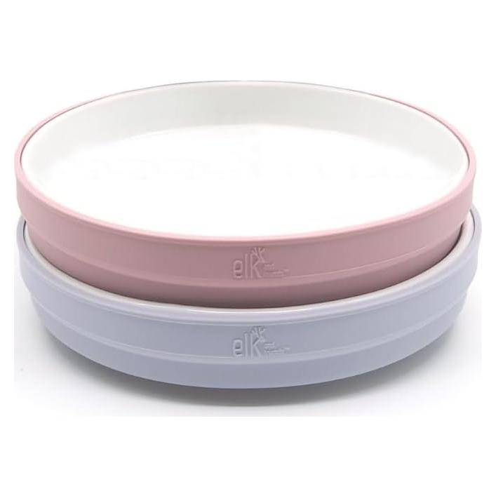 Platos de Porcelana Elk y Amigos 20 cm con Mangas de Silicona