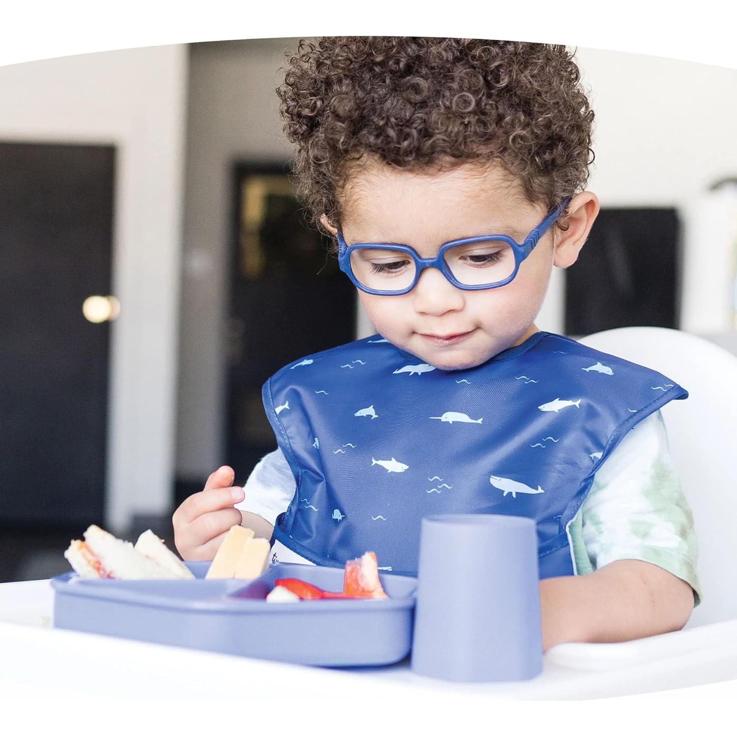 Plato de Silicona con Succión Tiny Twinkle - Dividido, Apto Microondas