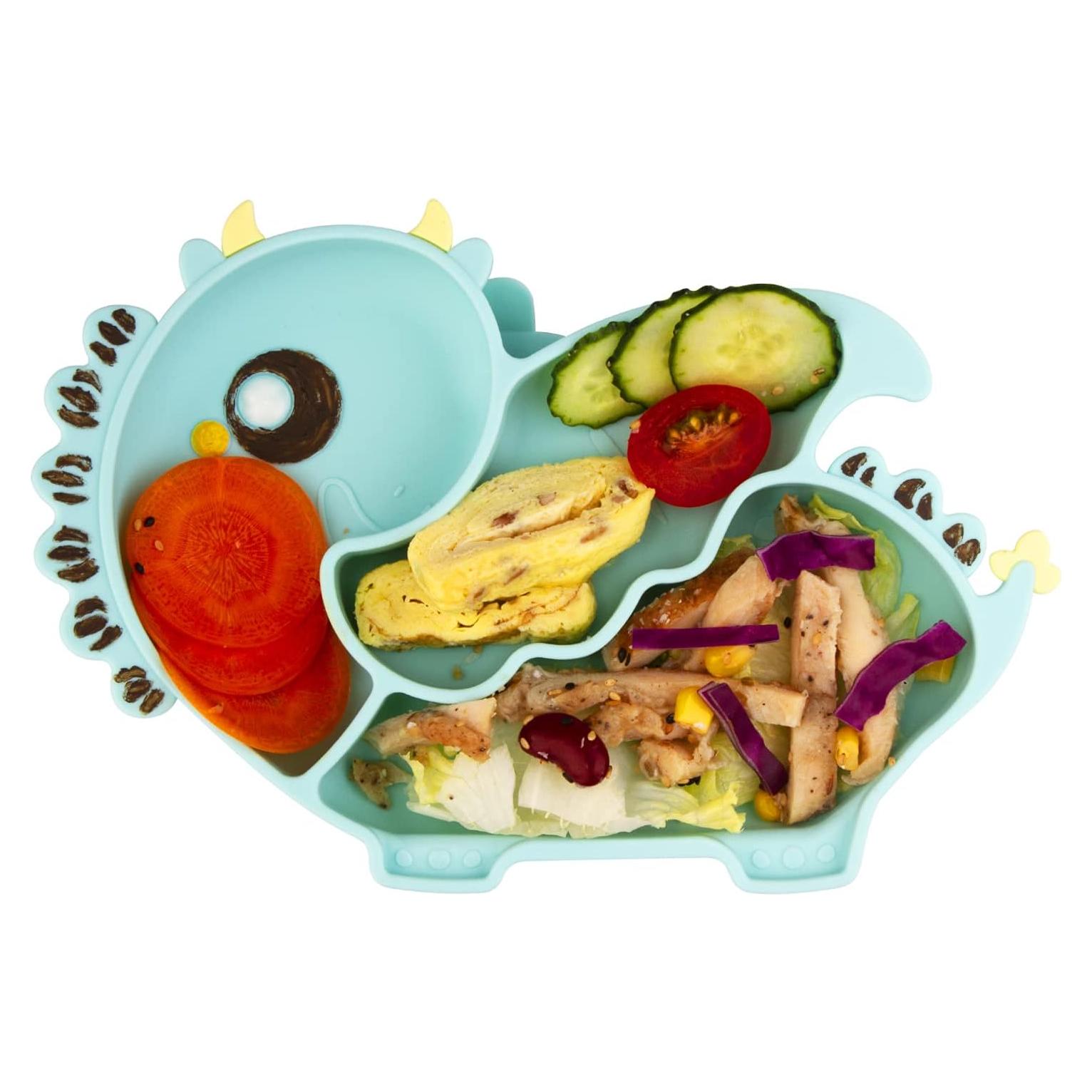 Plato para Niños Qshare de Silicona 28x20 cm Libre de BPA