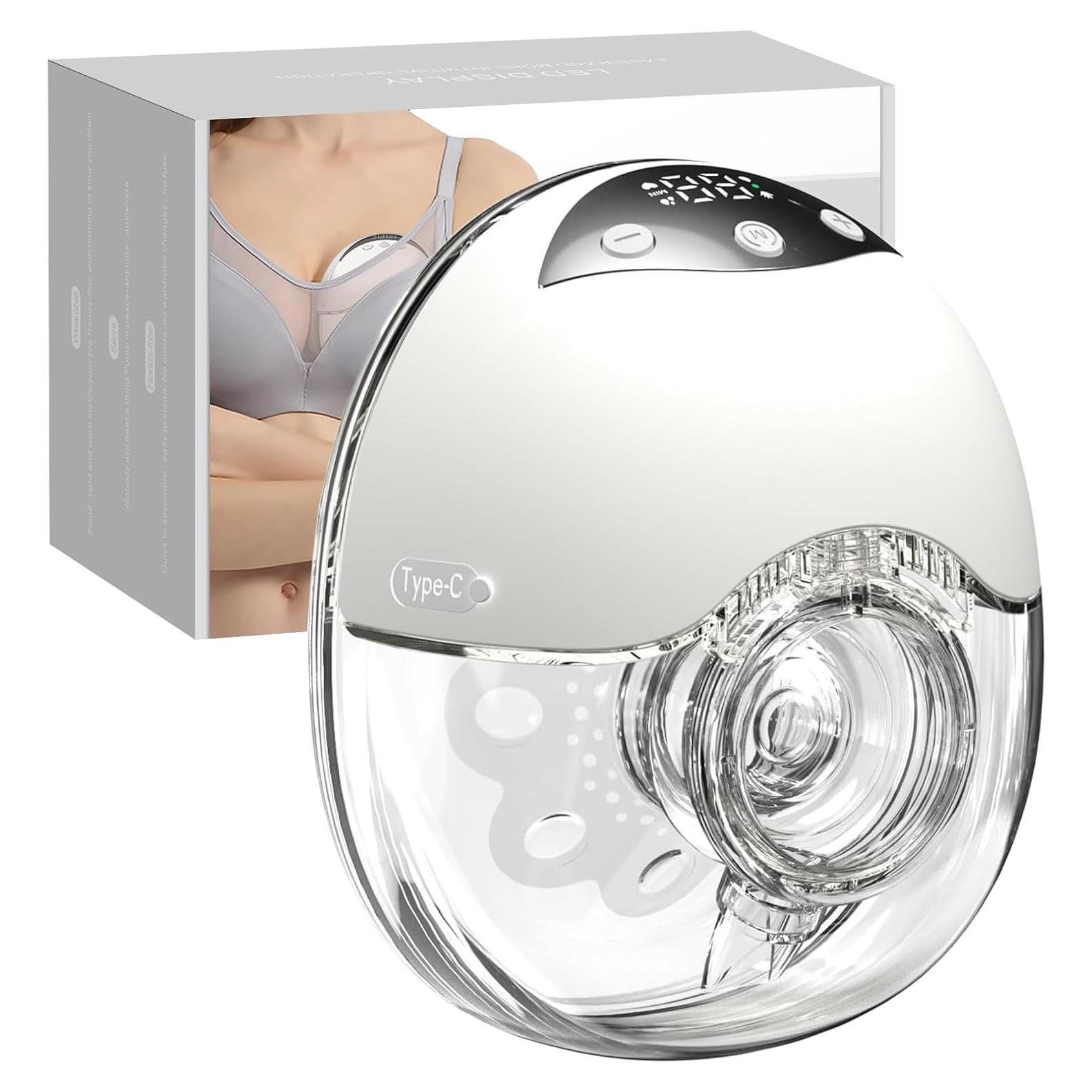 Extractor de Leche Eléctrico LAMSUET Manos Libres 350mmHg