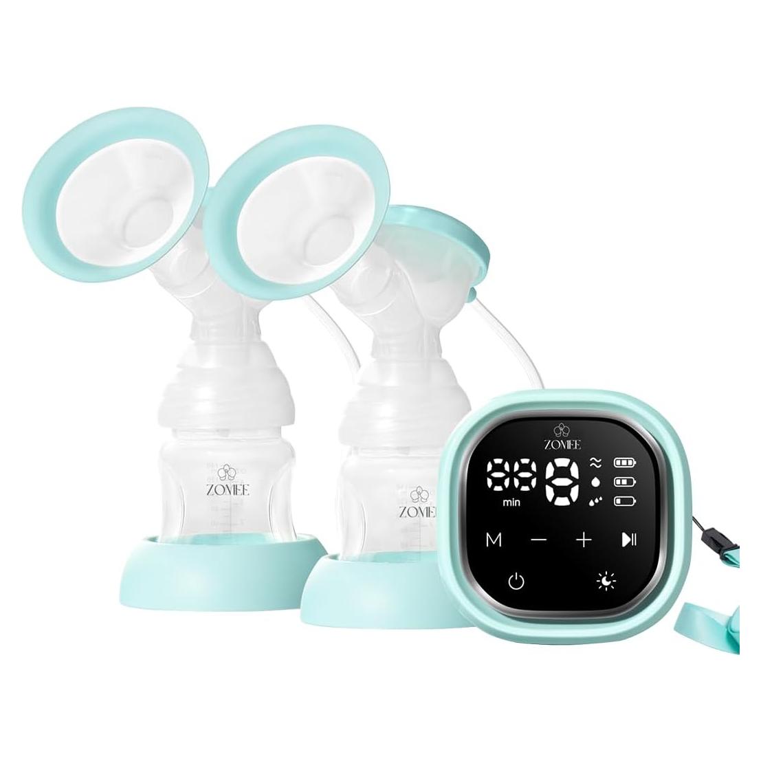 Extractor de Leche Eléctrico Doble Zomee Z2 - Portátil y Recargable