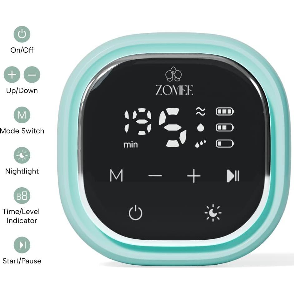 Extractor de Leche Eléctrico Doble Zomee Z2 - Portátil y Recargable