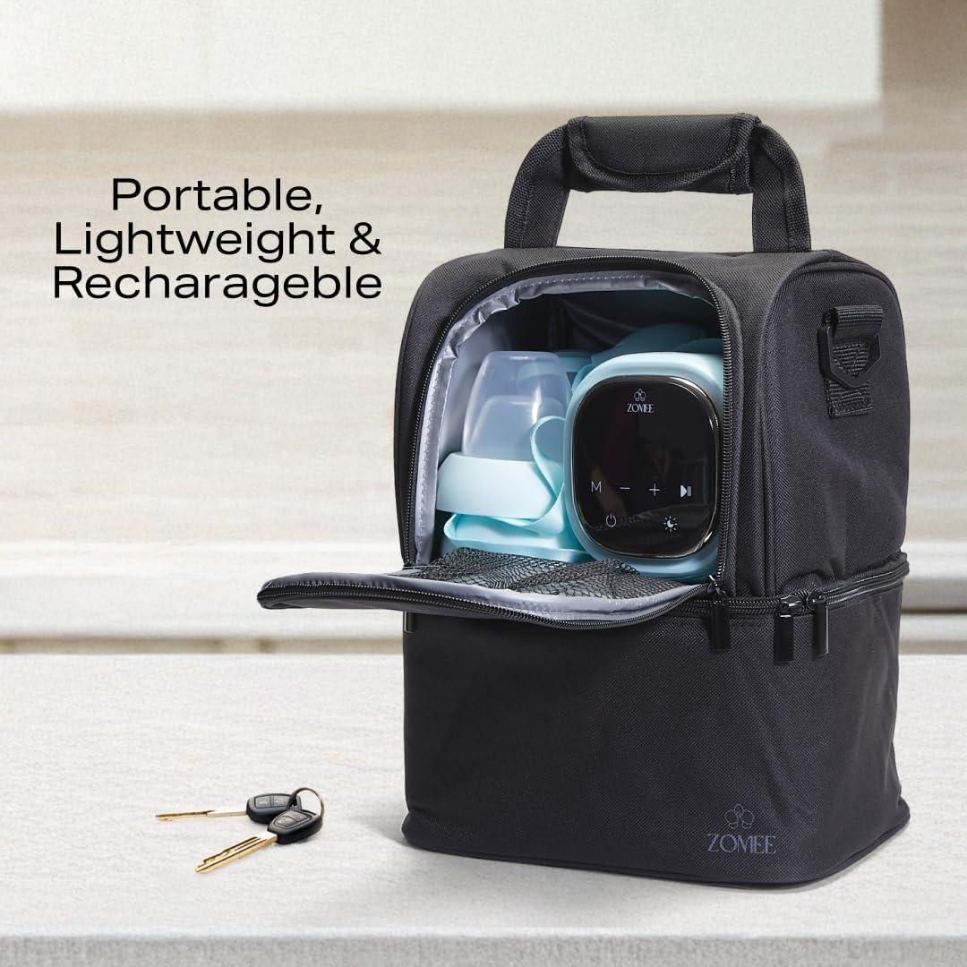 Extractor de Leche Eléctrico Doble Zomee Z2 - Portátil y Recargable