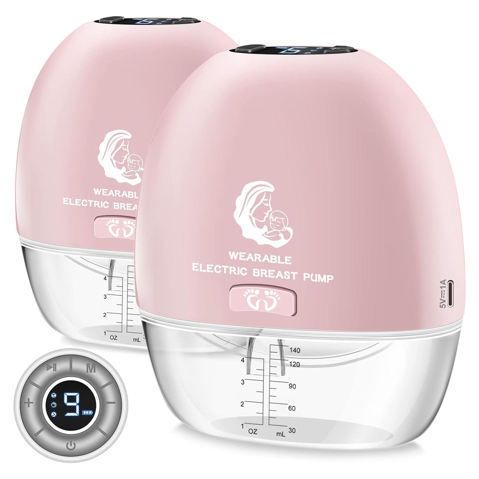 Extractor de Leche Materna Eléctrico Hfuear S19 Rosa 4 Modos