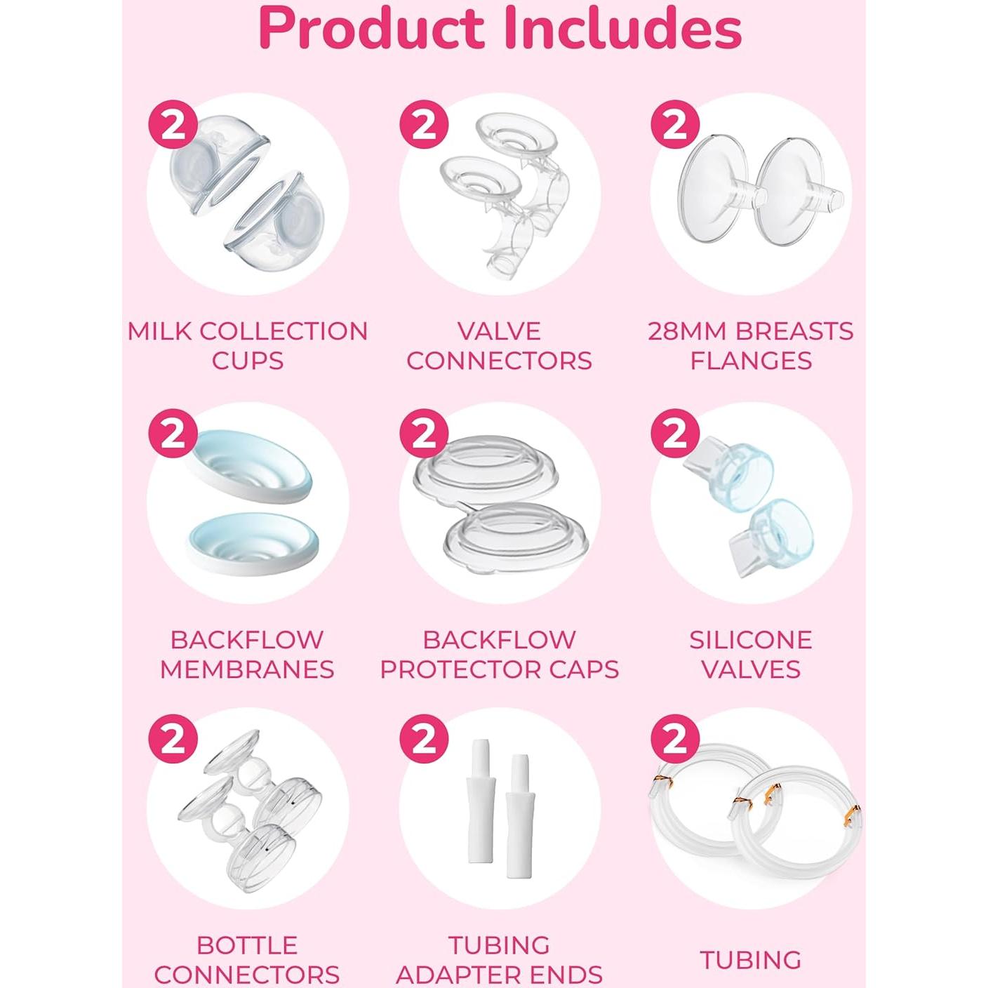 CaraCups Spectra - Colección de Leche Portátil 28mm - 1 Cuenta