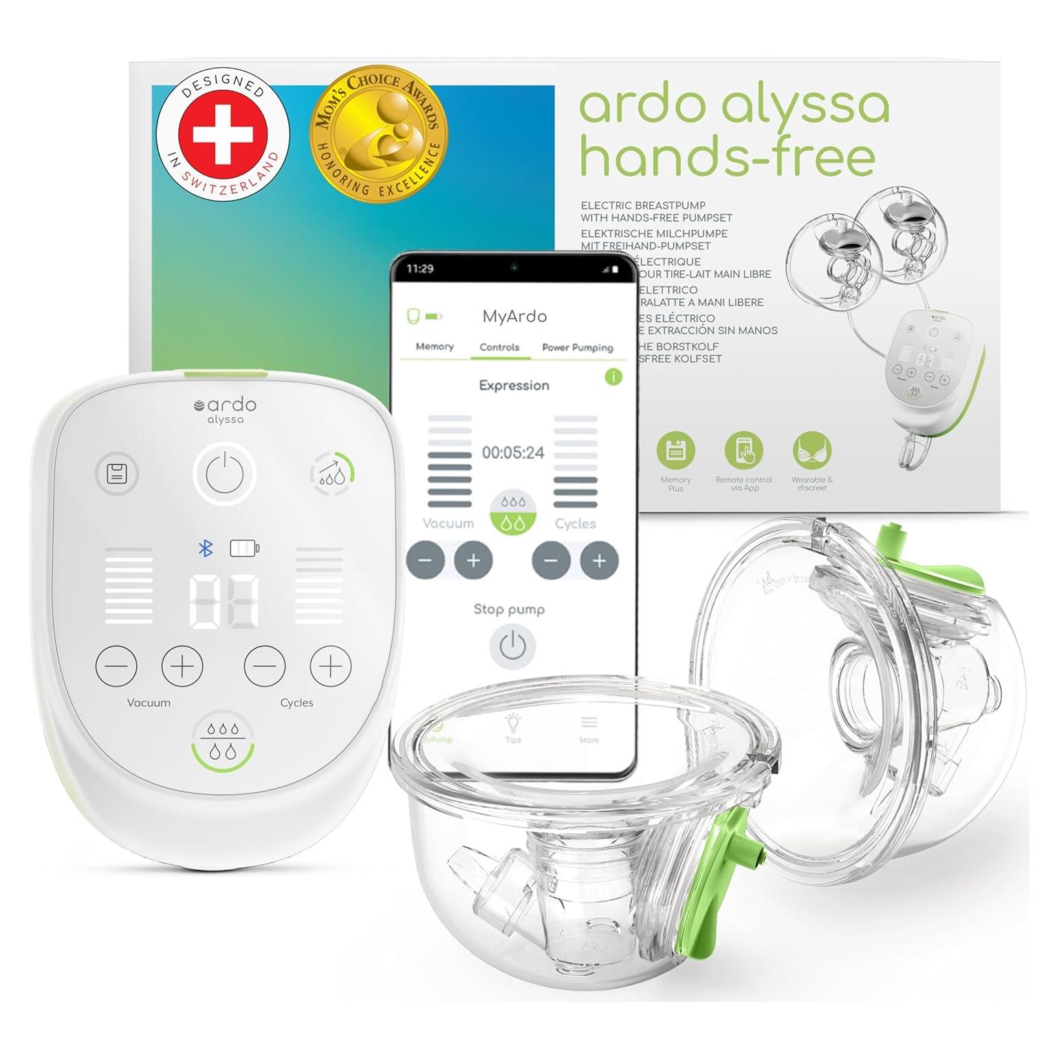 Extractor de Leche Ardo Alyssa Sin Manos Grado Médico 177ml