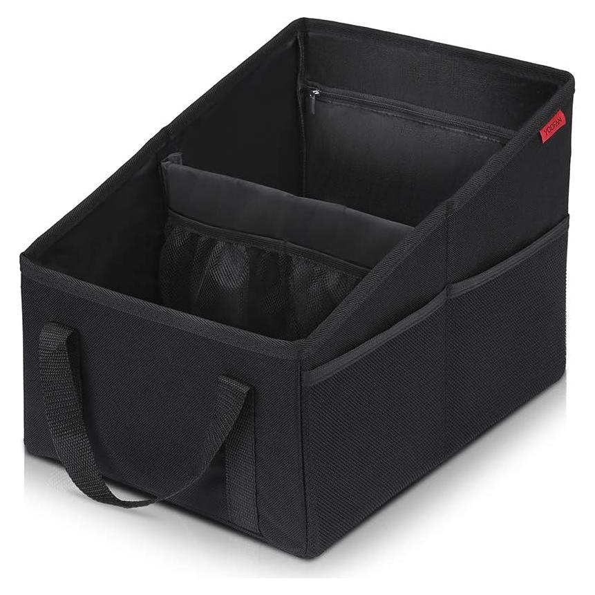 Organizador de Asiento de Coche YOOFAN Plegable con 4 Portavasos