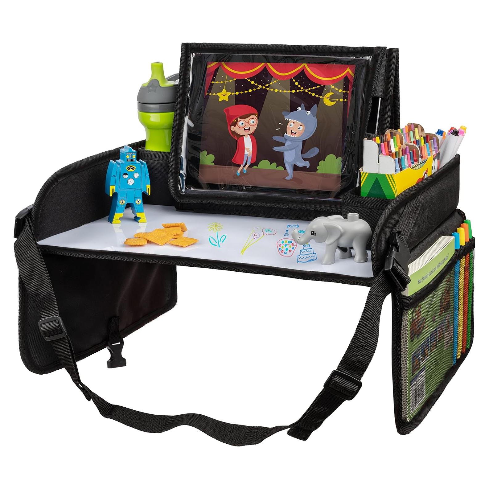 Bandeja de Viaje para Niños Lusso Gear - Organizador Auto Negro