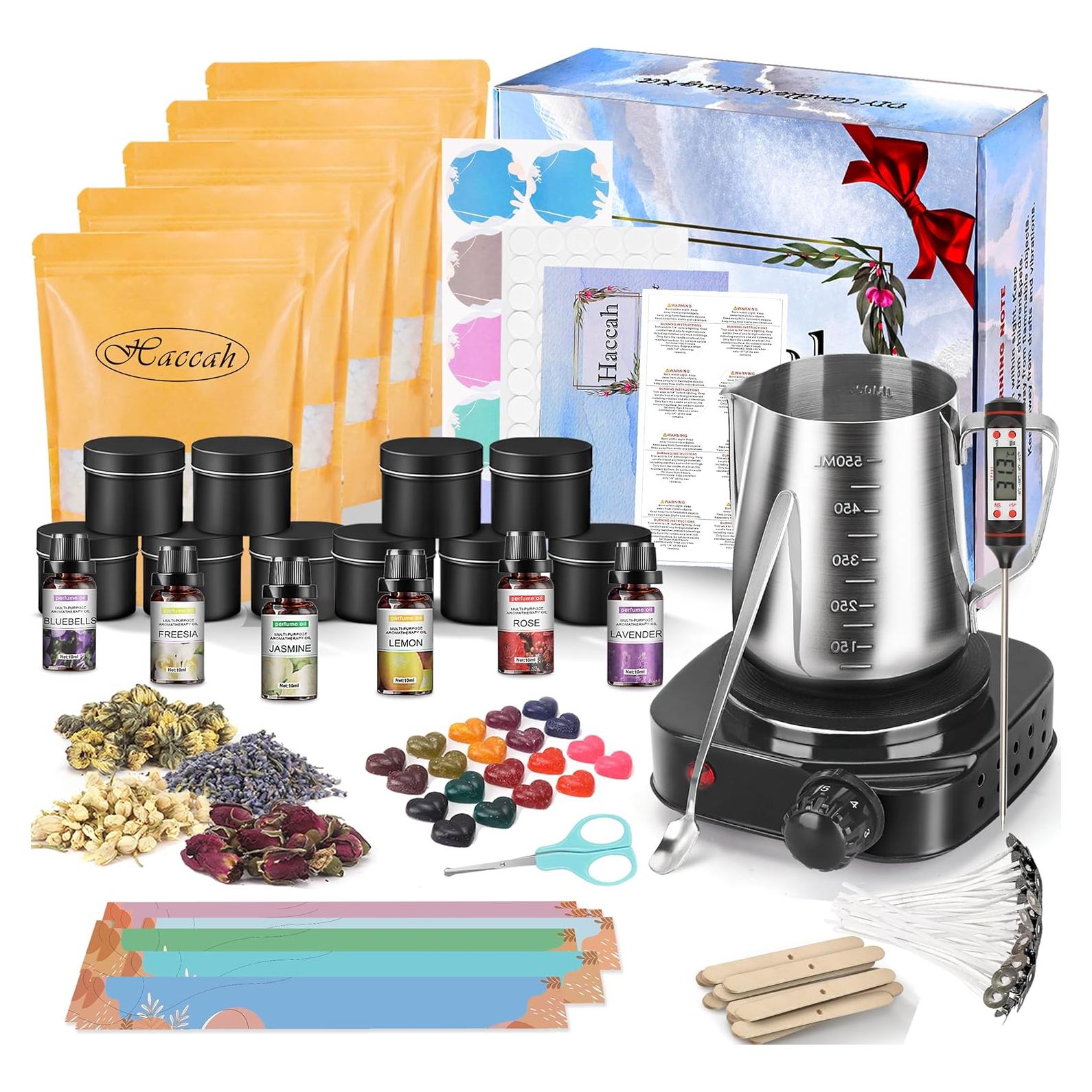 Kit de Fabricación de Velas Haccah con Derretidor 500W