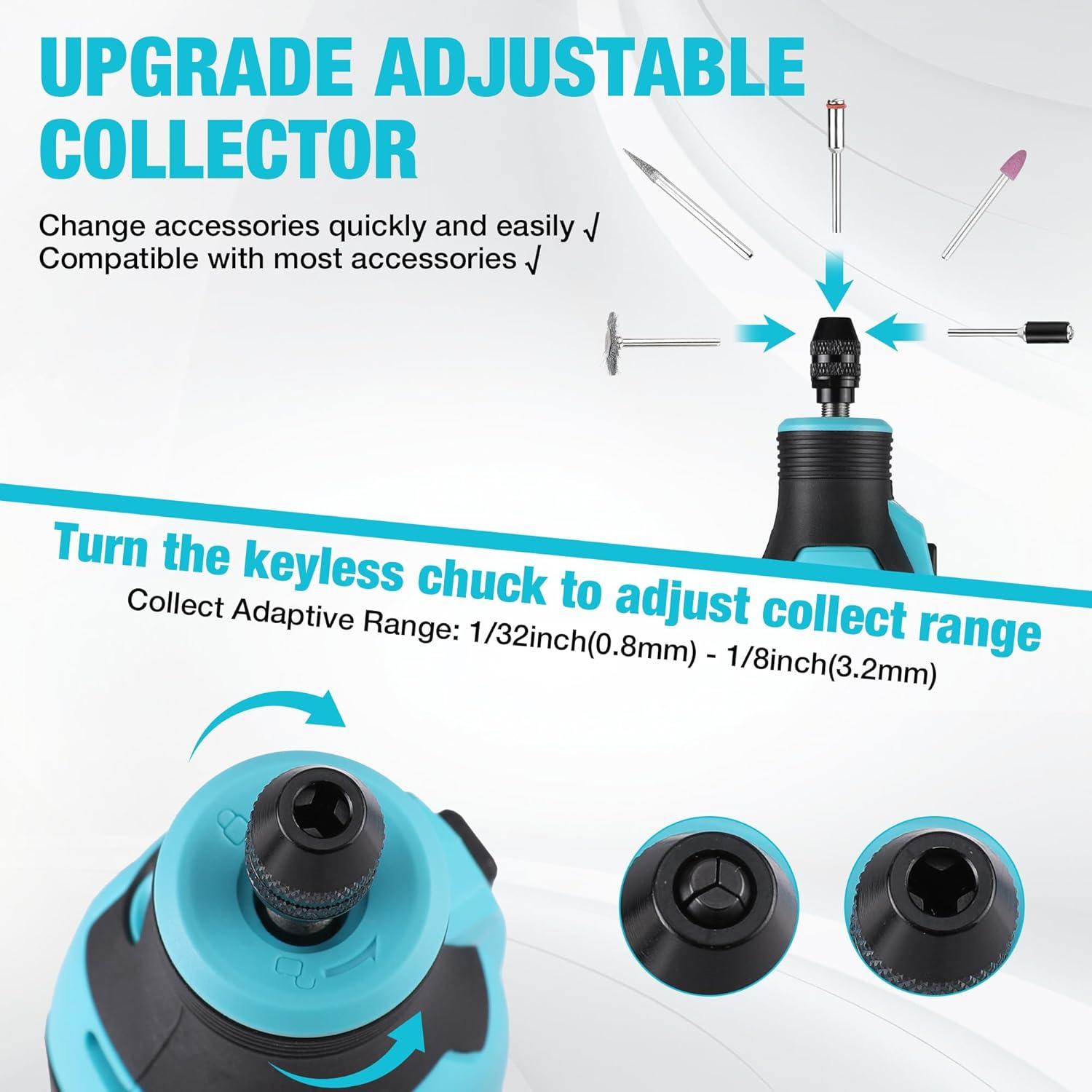 DURATECH Herramienta Rotativa Inalámbrica 12V 118PCS Accesorios