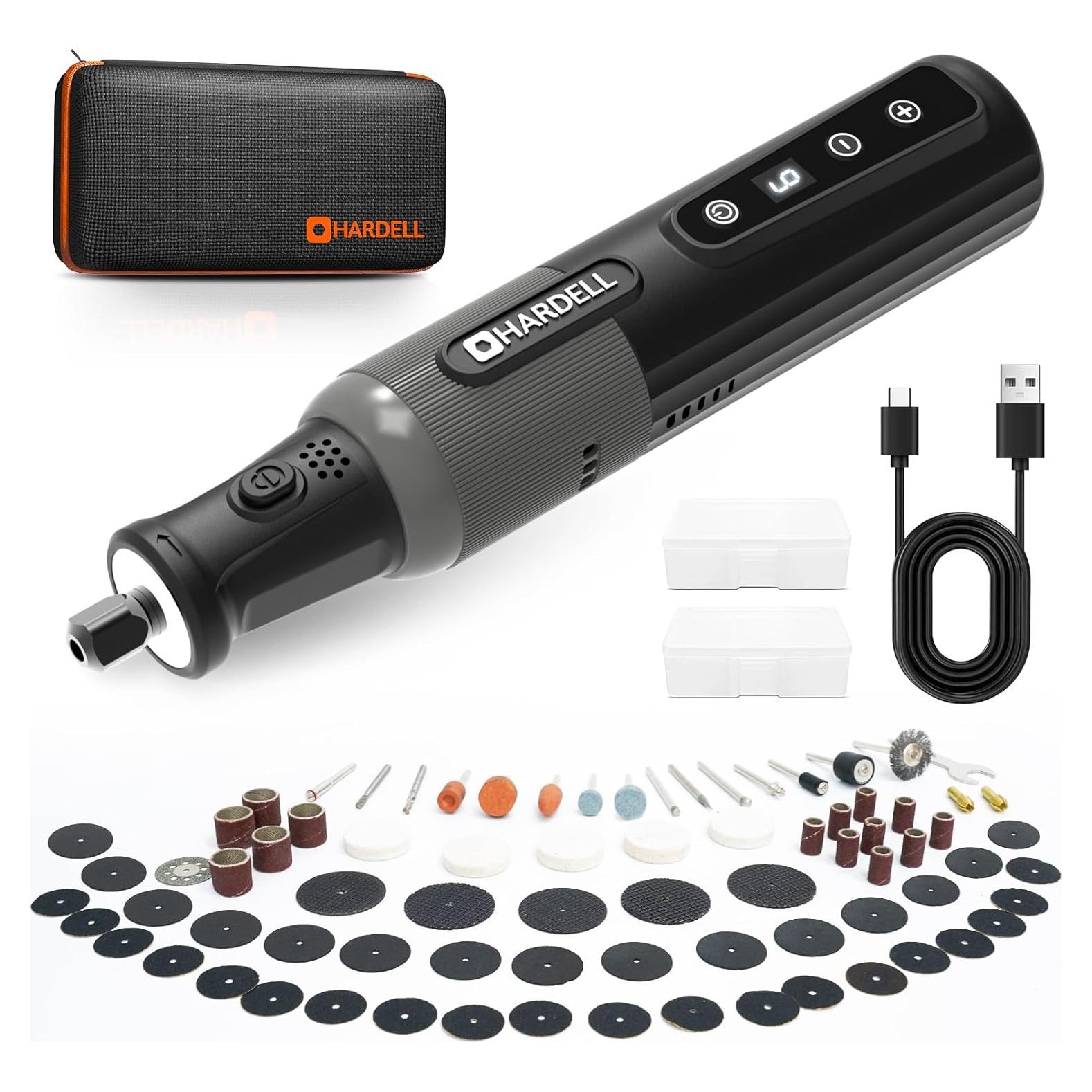 Herramienta Rotativa Inalámbrica HARDELL 8V con 80 Accesorios