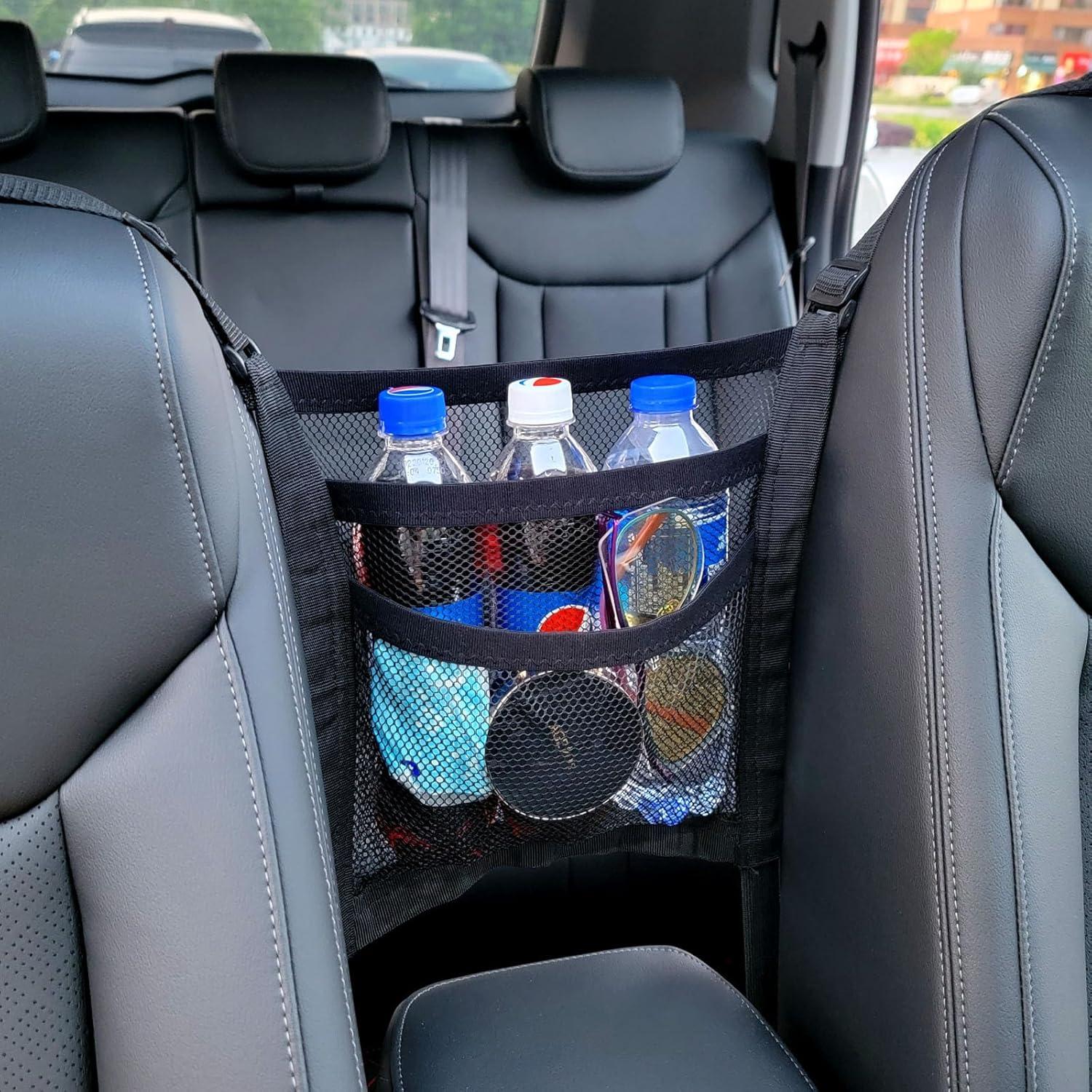 Organizador de Malla VEHIRIE 30x30 cm para Automóvil - Barrera para Niños y Mascotas