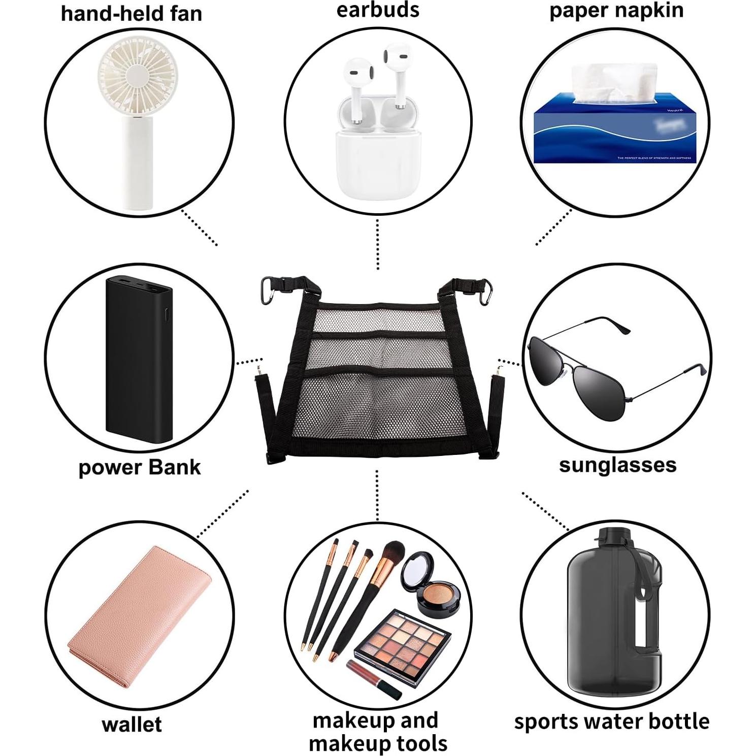 Organizador de Malla VEHIRIE 30x30 cm para Automóvil - Barrera para Niños y Mascotas