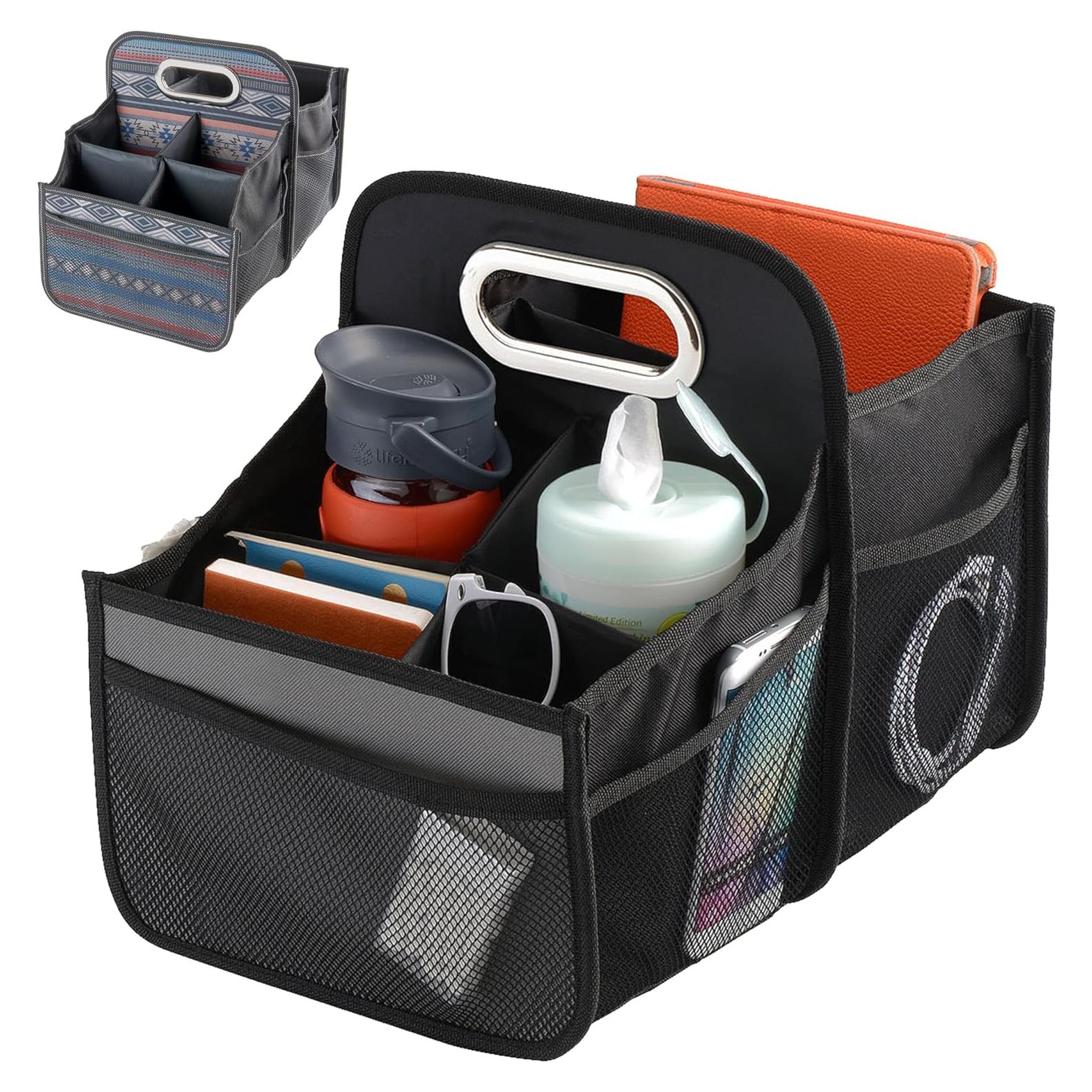 Caddy Organizador de Asiento Carro High Road Negro 34x25cm