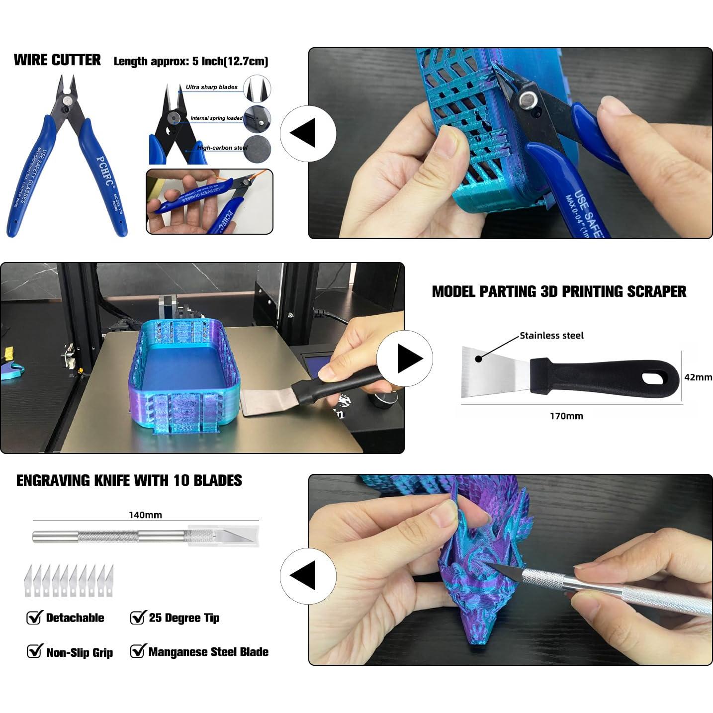 Kit de Herramientas para Impresora 3D SHUAIAIW 124 Piezas