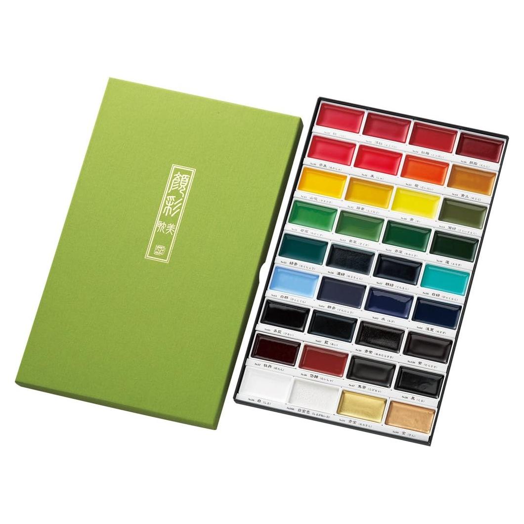 Juego de Acuarelas Kuretake Gansai Tambi 36 Colores No Tóxicos