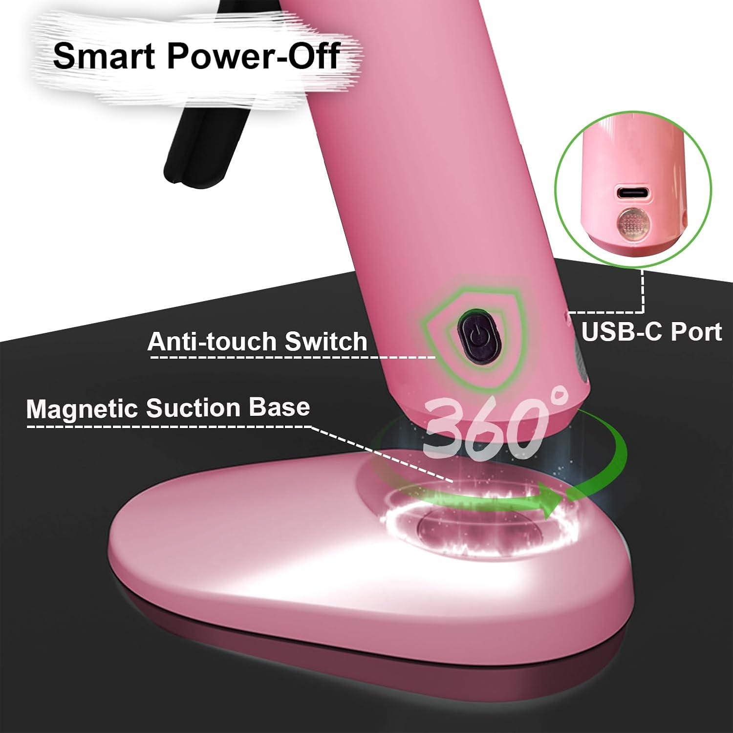 Pistola de Pegamento Caliente Inalámbrica MONVICT Rosa con 40 Barras