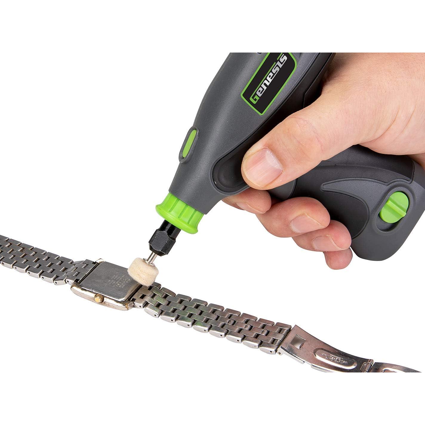 Herramienta Rotativa Genesis GLRT08B-65 8V Inalámbrica con 64 Accesorios