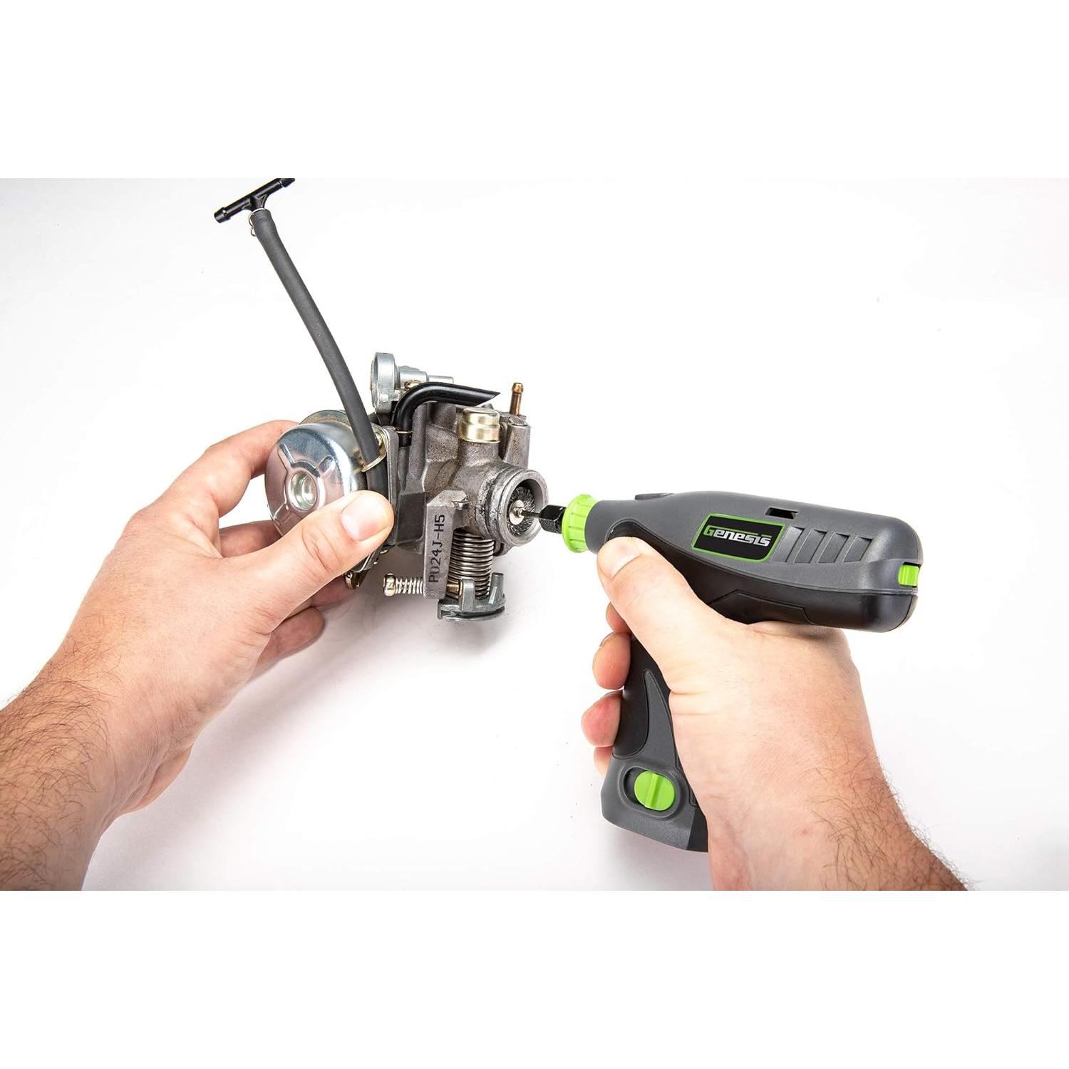 Herramienta Rotativa Genesis GLRT08B-65 8V Inalámbrica con 64 Accesorios