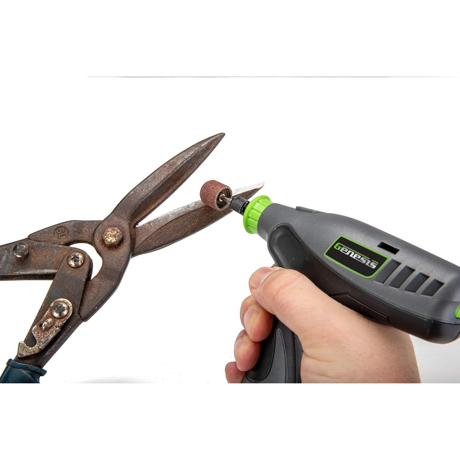 Herramienta Rotativa Genesis GLRT08B-65 8V Inalámbrica con 64 Accesorios