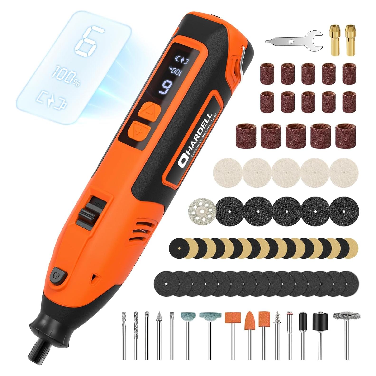 Herramienta Rotativa Inalámbrica HARDELL 12V 80 Accesorios