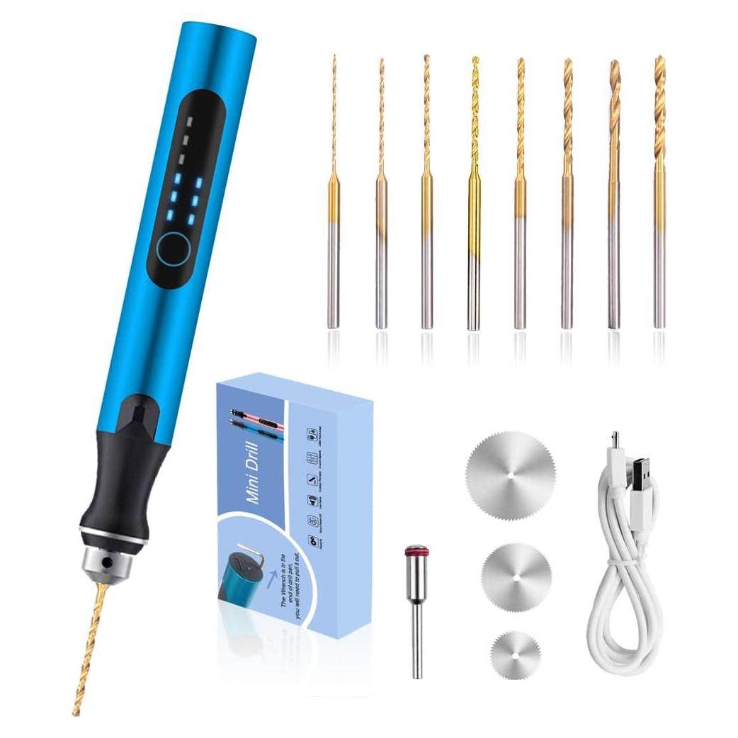 Mini Taladro Eléctrico Inalámbrico VQVYBXN 3 Velocidades 18000 RPM