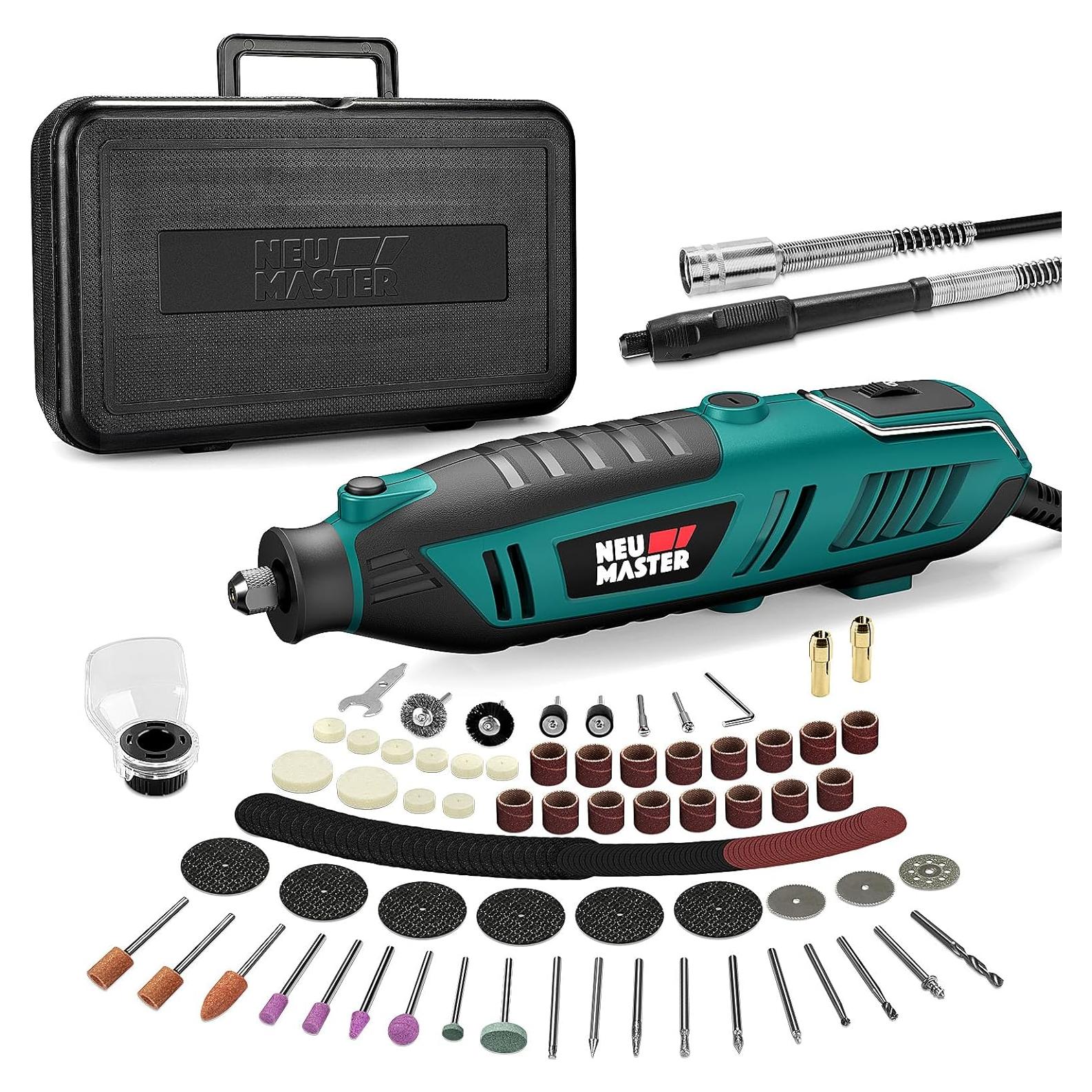 Kit de Herramienta Rotativa NEU MASTER 180W 160 Accesorios