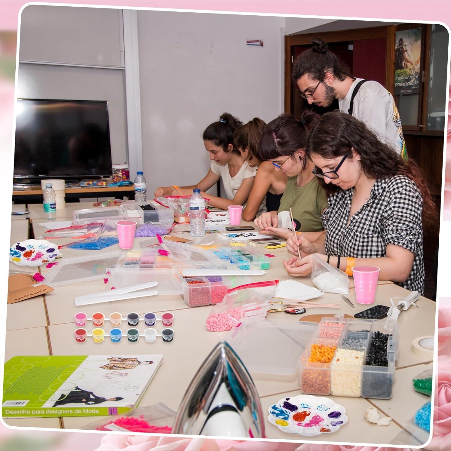 Kit de Pintura de Velas Resholder 64 Pcs - 16 Velas Blancas, 24 Pinceles, 96 Colores