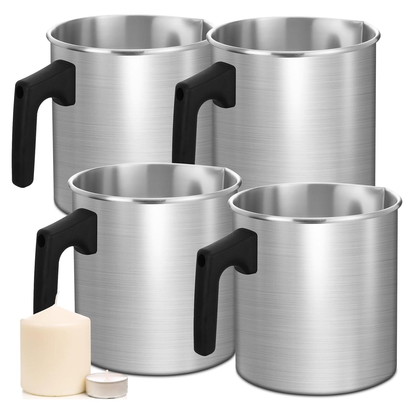 Ollas de Vertido para Velas Ziliny - 4 Pcs Aluminio 1.8 L