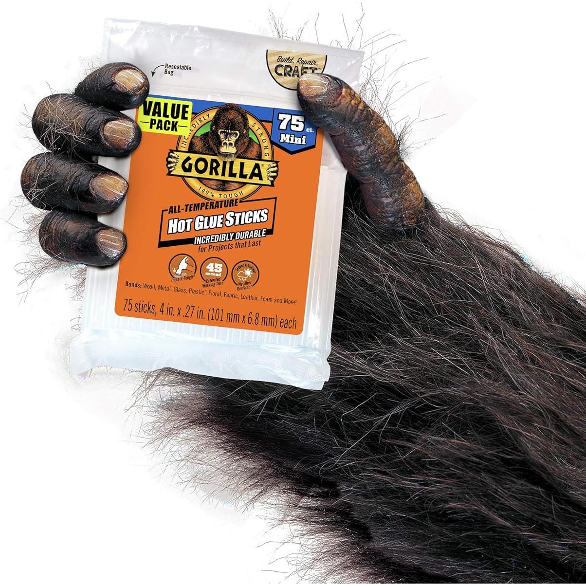 Palitos de Pegamento Caliente Gorilla Mini 75 Unidades 10.16 cm