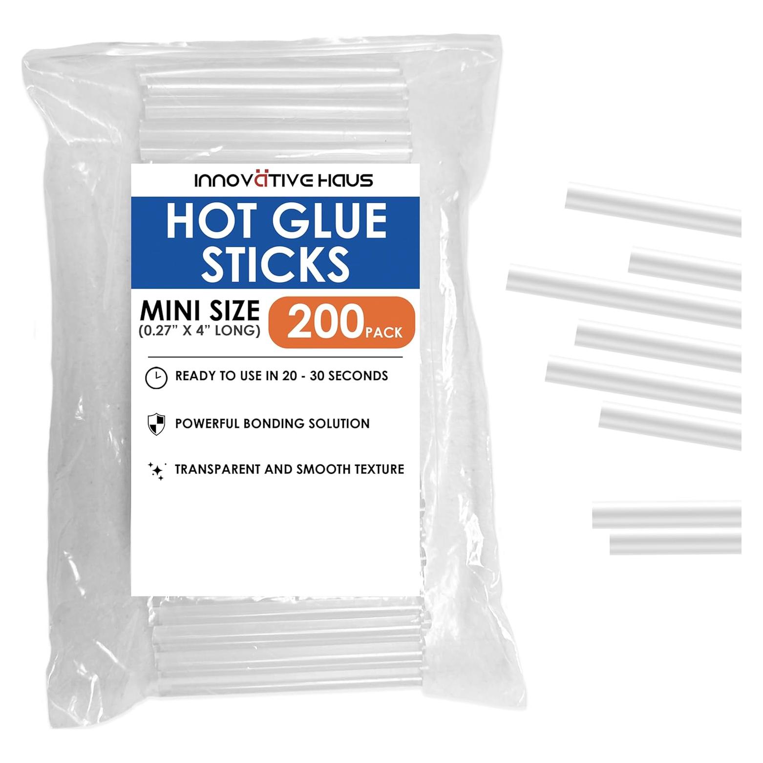 Palitos de Pegamento Caliente Mini Innovative Haus 200 Unidades