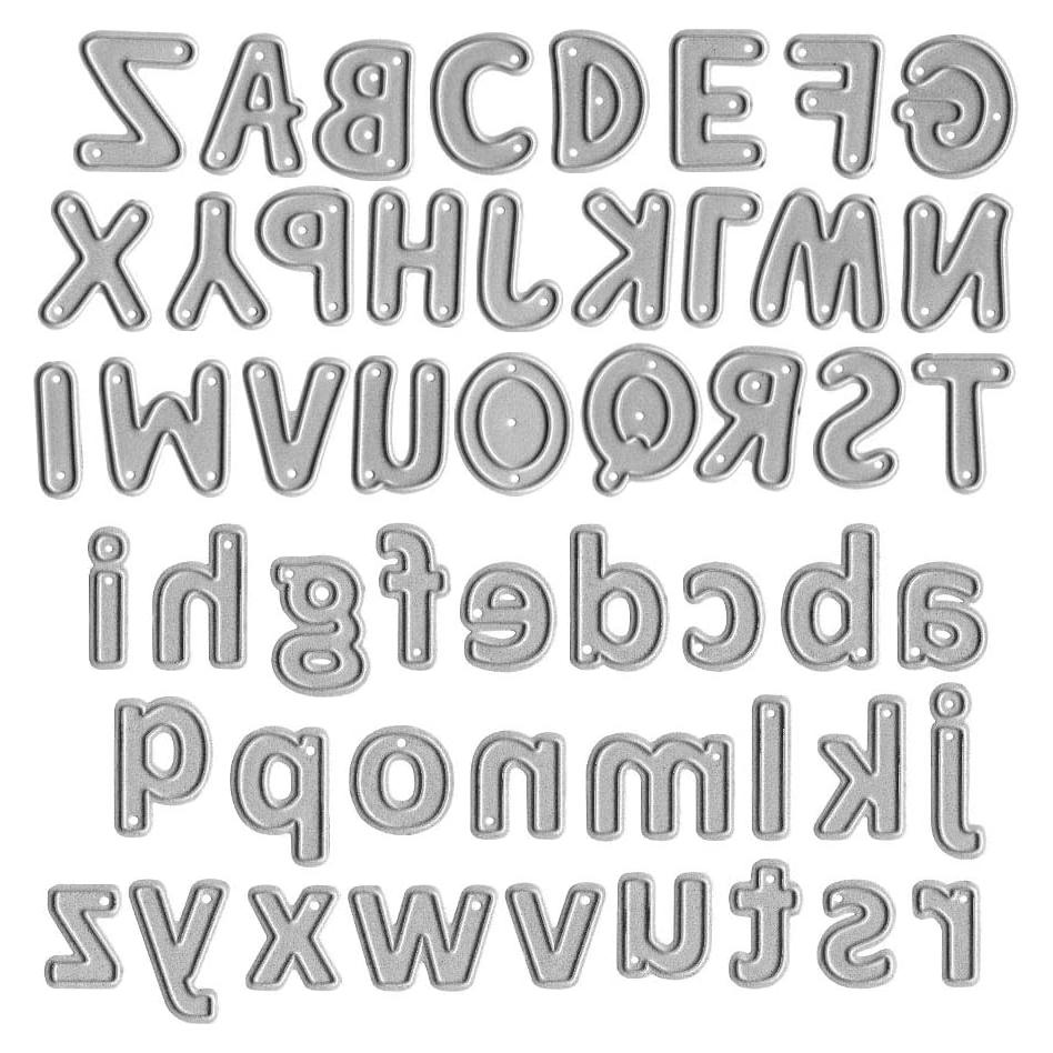 Troqueles de Corte de Letras de Metal Belamour 26 Piezas