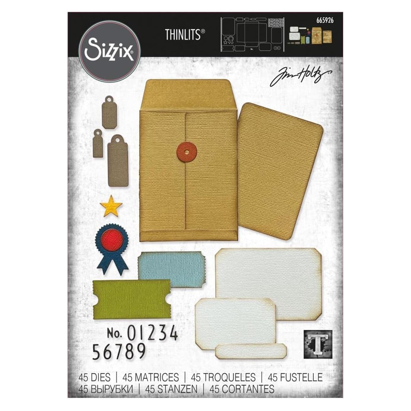 Troqueles Sizzix Thinlits Collector Tim Holtz 45PK Capítulo 3 2022