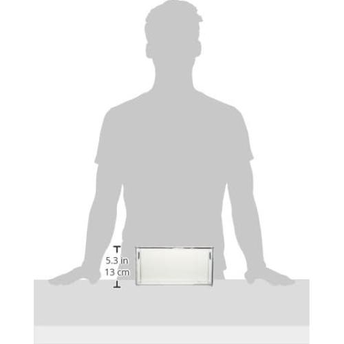 Contenedor Apilable de Plástico iDesign 40.6x15.2 cm Transparente