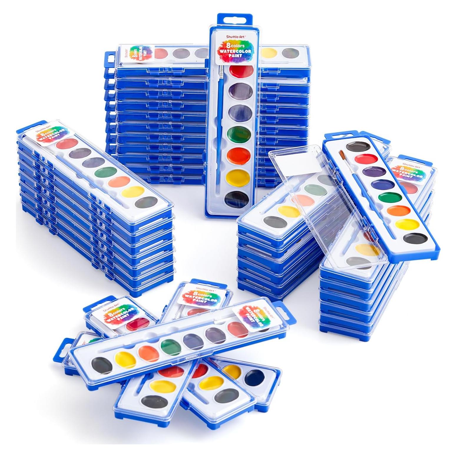 Conjunto de Pintura Acuarela Shuttle Art 40 Piezas 8 Colores