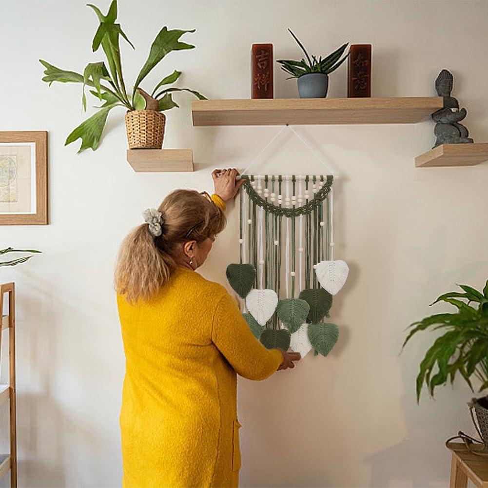 Kit de Colgante de Pared de Hoja de Macramé ORIGACH DIY