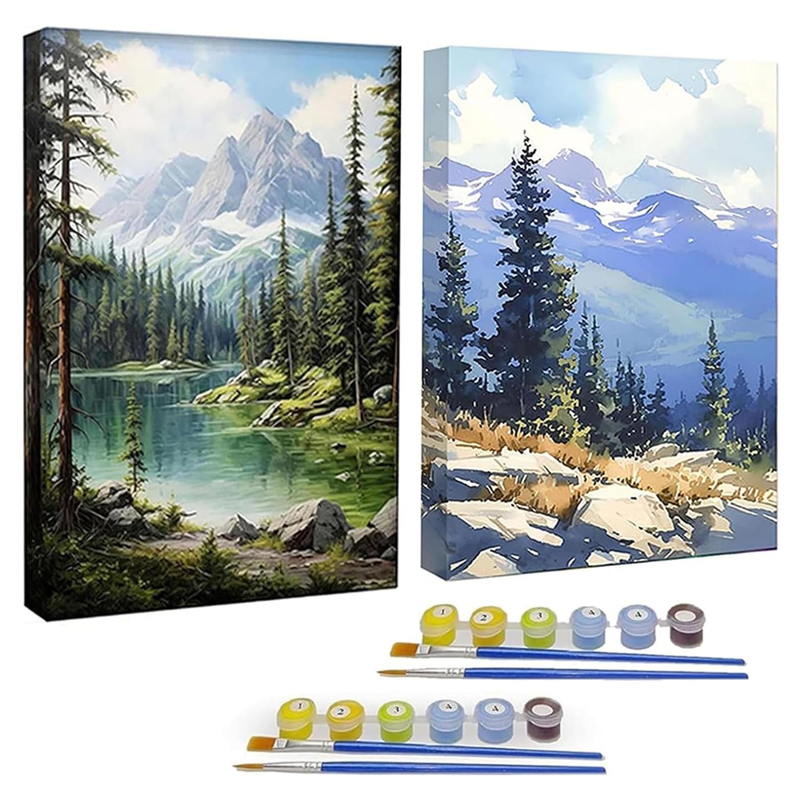 Kit de Pintura por Números YarnWhimsy 20x30cm Paisaje