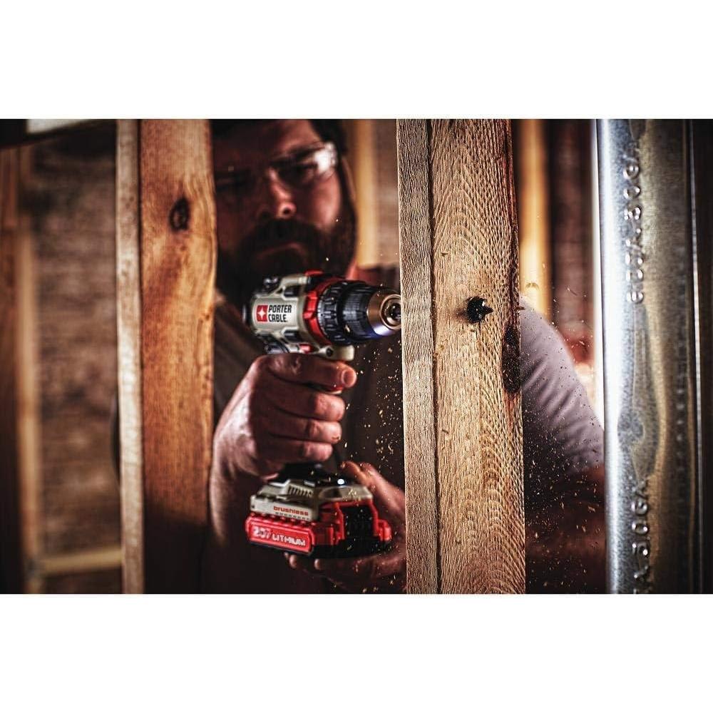 Taladro Inalámbrico Porter-Cable 20V MAX 1/2" con 2 Baterías