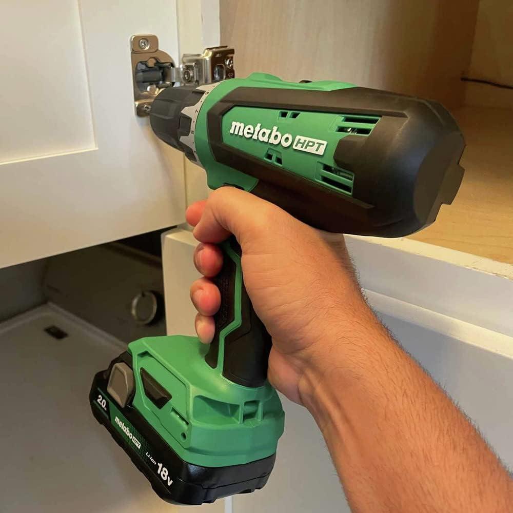Taladro Inalámbrico Metabo HPT 18V con Batería 2.0Ah y Cargador