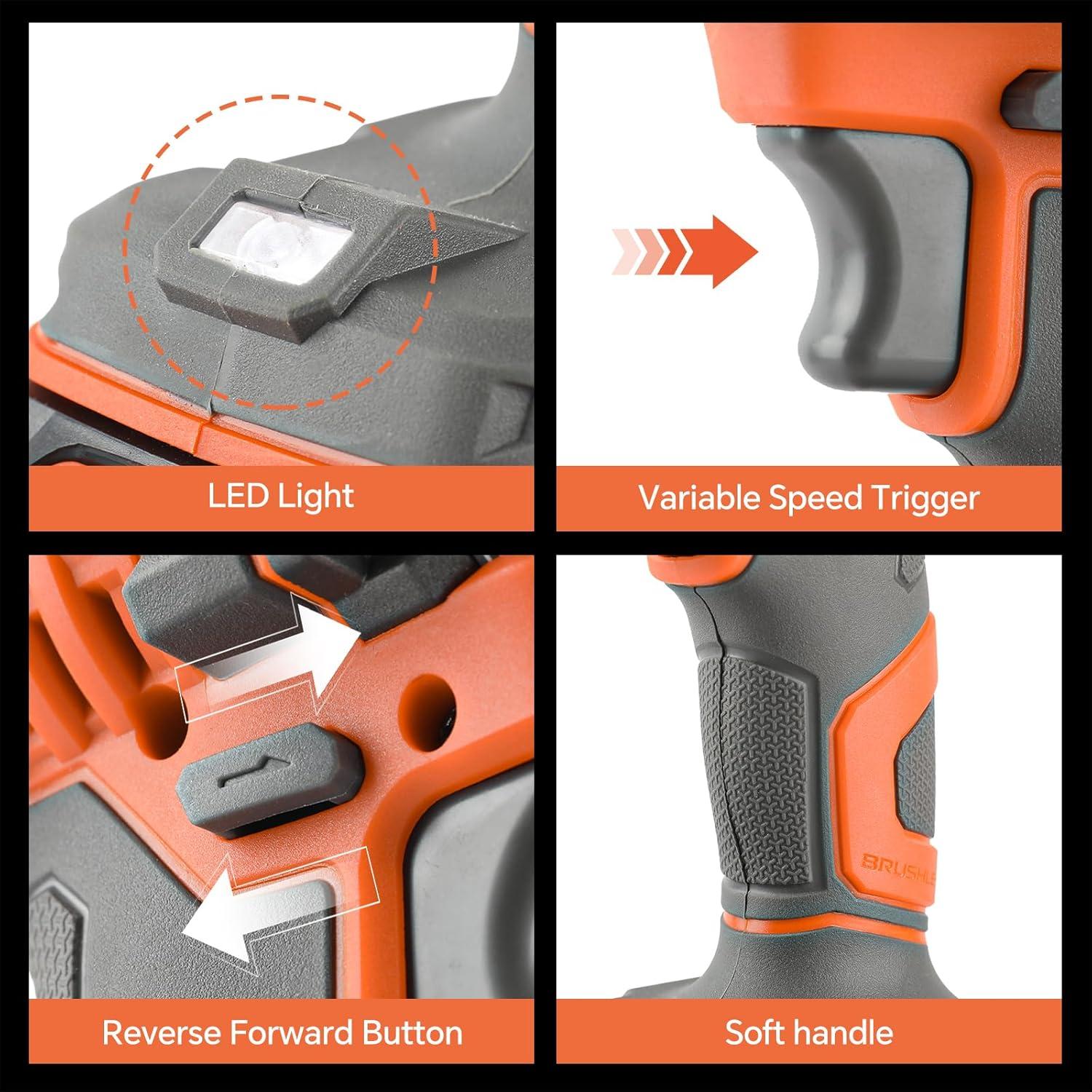 Taladro Inalámbrico SuperPan 20V con 2 Baterías de 4.0Ah