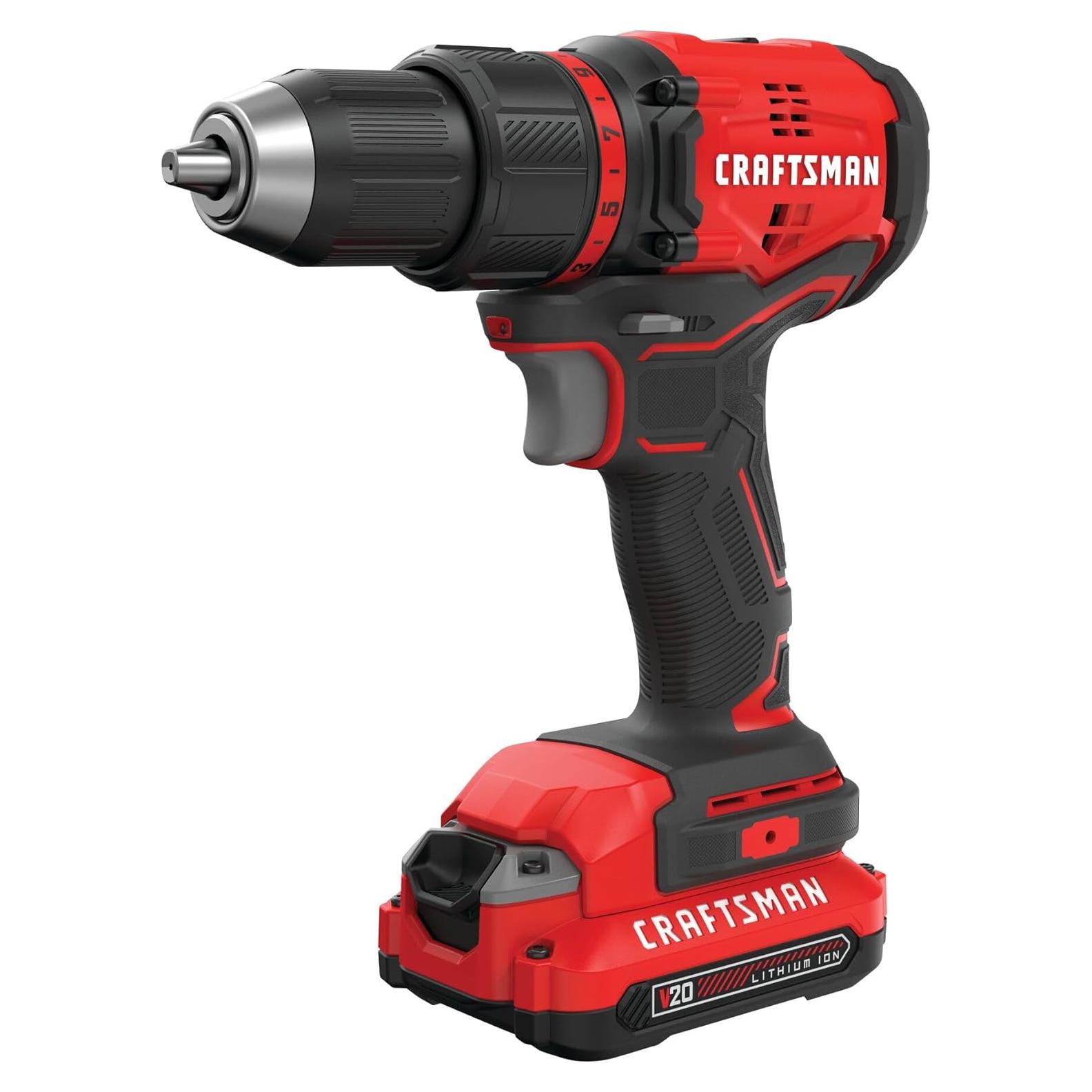 Taladro Atornillador Inalámbrico CRAFTSMAN V20 1/2" 350W